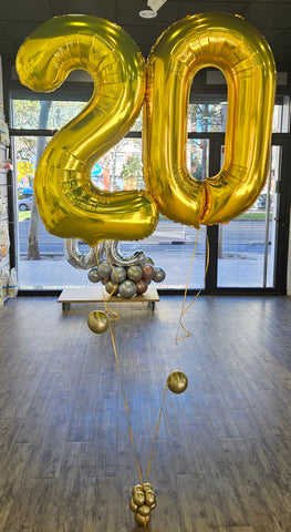 Ramo de Números con Helio Ramo de Números con Helio