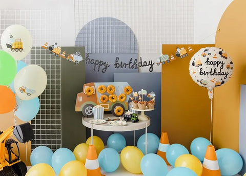 Globo de foil Vehículo de Construcción 35cm Globo de foil Vehículo de Construcción 35cm