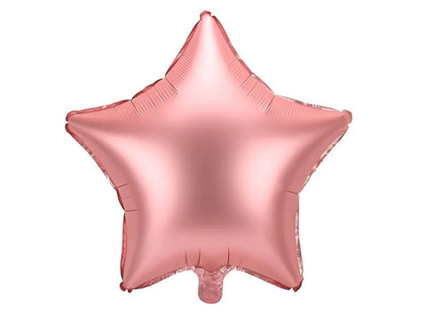 Globo de aluminio Estrella, 48cm, oro rosa Globo de aluminio Estrella, 48cm, oro rosa