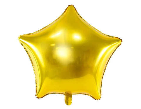 Globo de aluminio Estrella, 70cm, oro Globo de aluminio Estrella, 70cm, oro