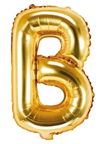 Globo de foil Letra ''B'', 35cm, oro Globo de foil Letra ''B'', 35cm, oro