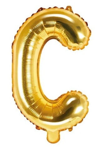 Globo de foil letra ''C'', 35cm, oro Globo de foil letra ''C'', 35cm, oro