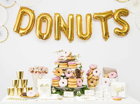 Globo de foil letra T Gold Globo de foil letra T Gold