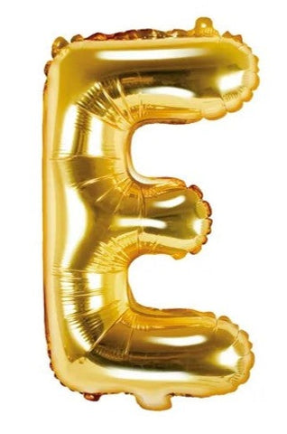 Globo de foil letra E Gold Globo de foil letra E Gold