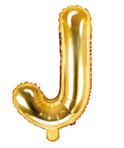 Globo de foil letra J Gold Globo de foil letra J Gold