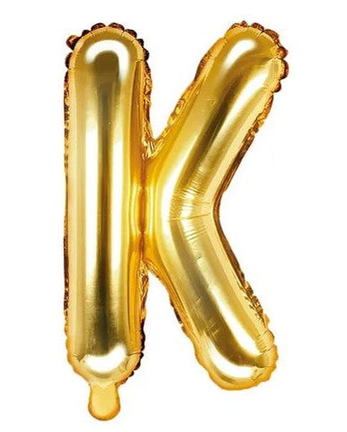 Globo de foil letra K Gold Globo de foil letra K Gold