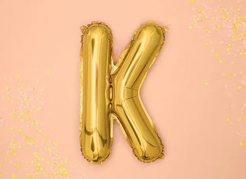 Globo de foil letra K Gold Globo de foil letra K Gold