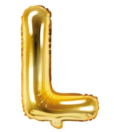 Globo de foil letra L Gold Globo de foil letra L Gold