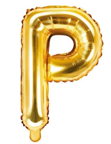 Globo de foil letra P Gold Globo de foil letra P Gold