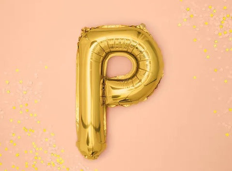 Globo de foil letra P Gold Globo de foil letra P Gold