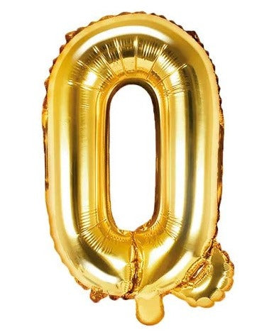 Globo de foil letra Q Gold Globo de foil letra Q Gold