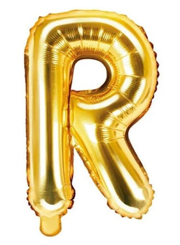 Globo de foil letra R Gold Globo de foil letra R Gold