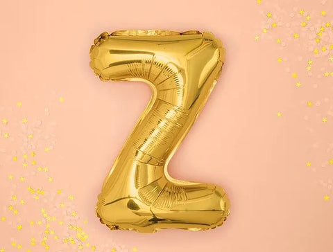 Globo de foil letra Z Gold Globo de foil letra Z Gold
