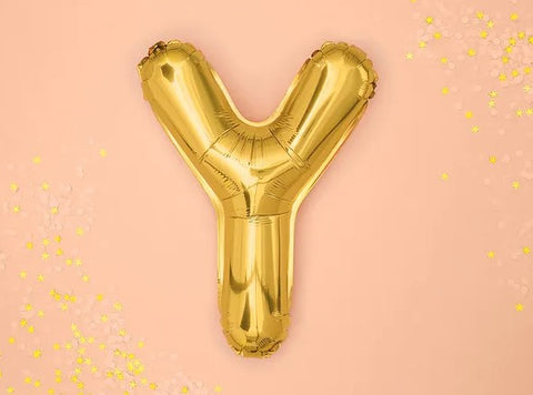 Globo de foil letra Y Gold Globo de foil letra Y Gold