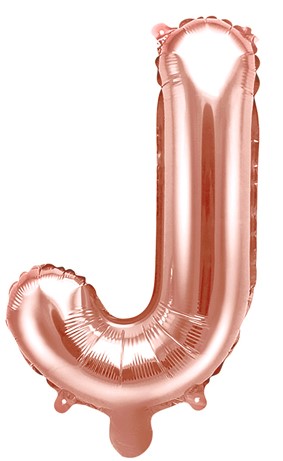 Globo de foil letra J Oro Rosa Globo de foil letra J Oro Rosa