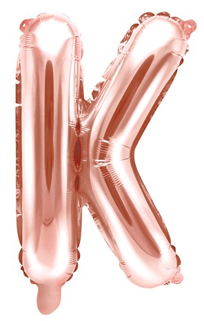 Globo de foil letra K Oro Rosa Globo de foil letra K Oro Rosa