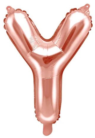 Globo de foil letra Y Oro Rosa Globo de foil letra Y Oro Rosa
