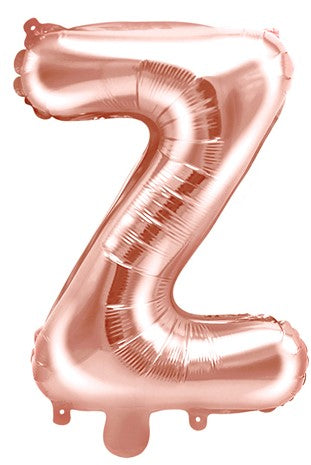 Globo de foil letra Z Oro Rosa Globo de foil letra Z Oro Rosa