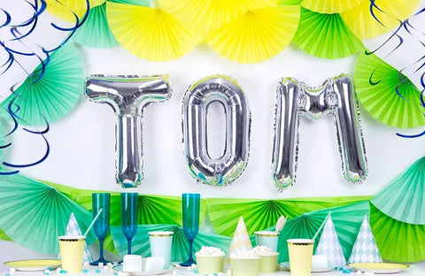 Globo de foil Letra ''T'', 35cm, plata Globo de foil Letra ''T'', 35cm, plata