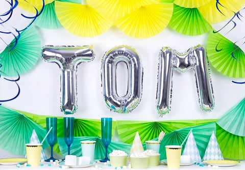 Globo de foil Letra ''O'', 35cm, plata Globo de foil Letra ''O'', 35cm, plata