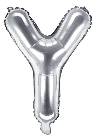 Globo de foil letra ''Y'', 35cm, plata Globo de foil letra ''Y'', 35cm, plata