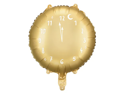 Reloj globo de aluminio, 45 cm oro Reloj globo de aluminio, 45 cm oro