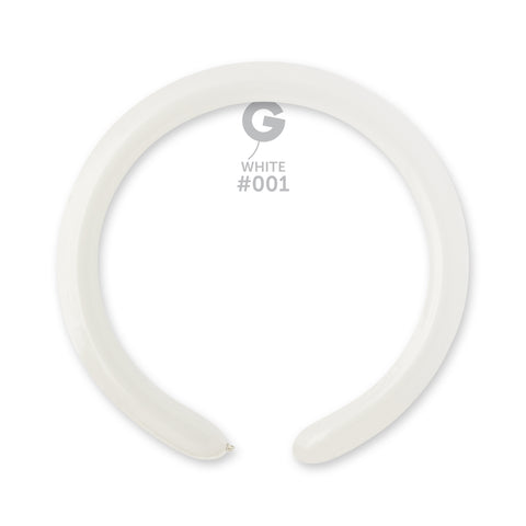 Globo Modelador 2” D4 Blanco "White 001" 100uds Globo Modelador 2” D4 Blanco "White 001" 100uds