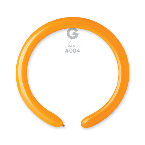 Globo Moldeable 2" D4 Naranja "Orange 004" 100uds Globo Moldeable 2" D4 Naranja "Orange 004" 100uds