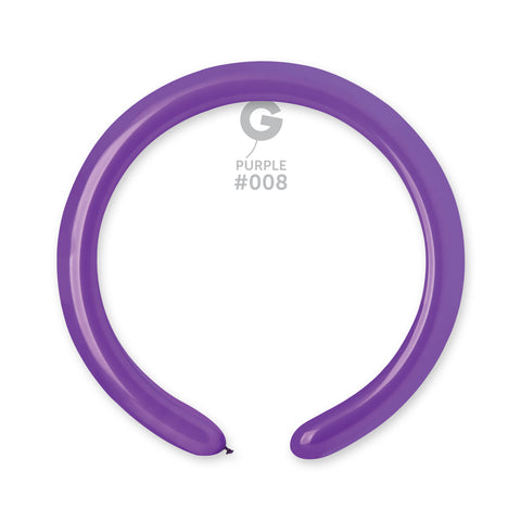 Globo moldeable 2” D4 Púrpura "Purple 008" 100uds Globo moldeable 2” D4 Púrpura "Purple 008" 100uds