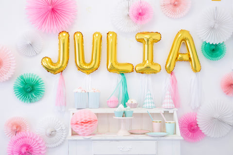 Globo de foil letra J Gold Globo de foil letra J Gold