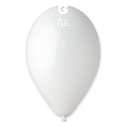 Globo 12" G110 Blanco "White 001" 100uds Globo 12" G110 Blanco "White 001" 100uds