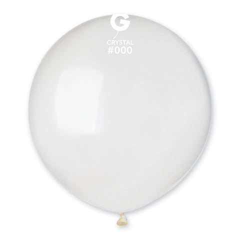 Globo 19" G150 Transparente "Crystal 000" 50uds Globo 19" G150 Transparente "Crystal 000" 50uds