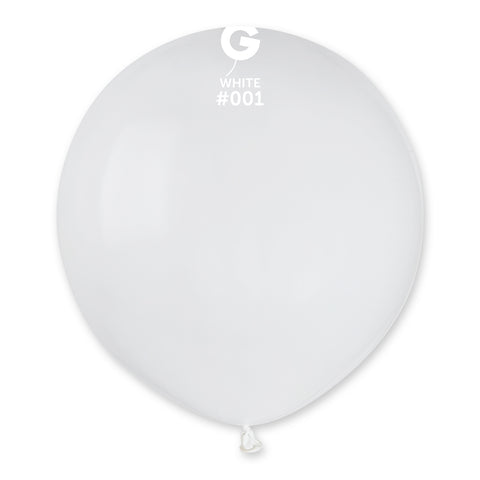 Globo 19" G150 Blanco "White 001" 50uds Globo 19" G150 Blanco "White 001" 50uds