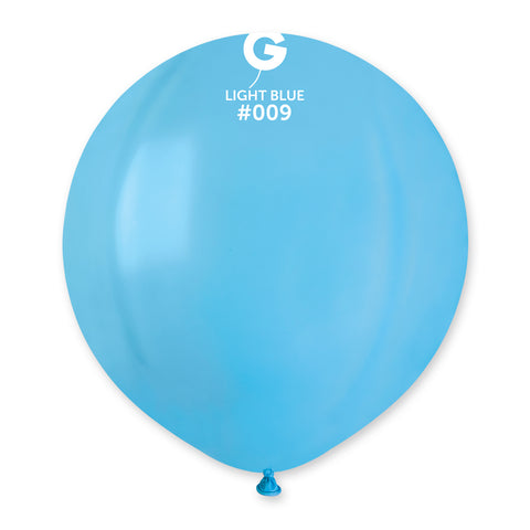 Globo 19" G150 Azul Cielo "Light Blue 009" 50uds Globo 19" G150 Azul Cielo "Light Blue 009" 50uds