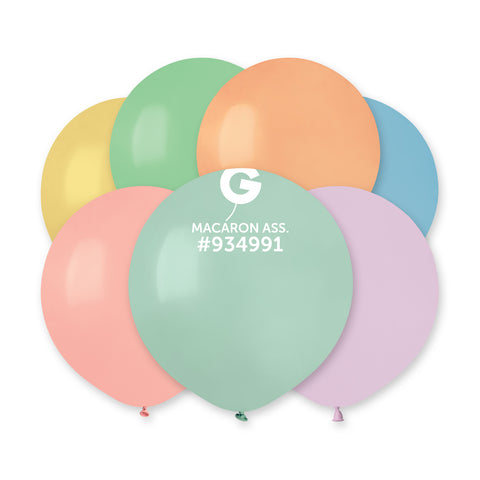 Globo 19" G150 Macarrones "Surtido 080" 25uds Globo 19" G150 Macarrones "Surtido 080" 25uds