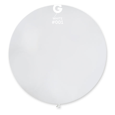 Globo 31" G30 Blanco "White 001" 1ud Globo 31" G30 Blanco "White 001" 1ud