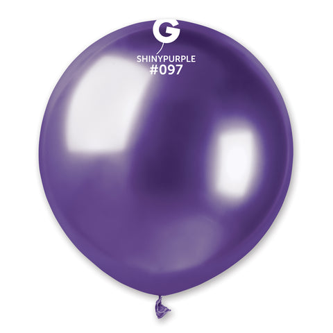 Globo 19" GB150 Púrpura Brillante "Latex Shiny Purple #097" 25uds Globo 19" GB150 Púrpura Brillante "Latex Shiny Purple #097" 25uds