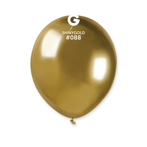 Globo 5" AB50 Espejo Dorado. "Latex Shiny Gold #088" 100pcs