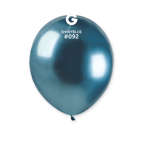 Globo 5" AB50 Azul Brillante. "Latex Shiny Blue #092" 100pcs