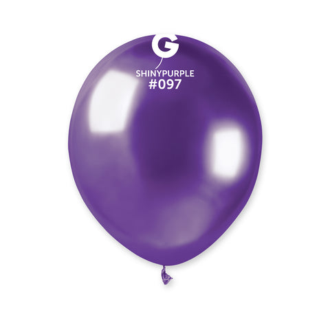 Globo 5" AB50 Púrpura Brillante. "Latex Shiny Purple #097" 100pcs