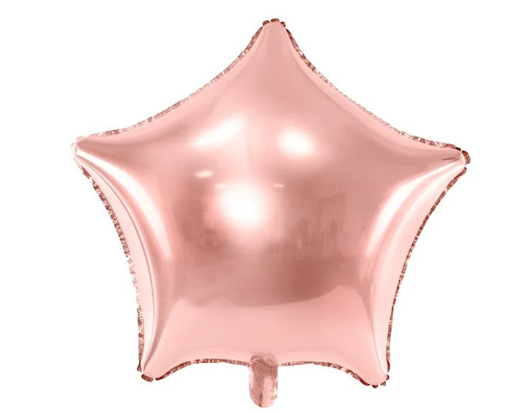 Globo de aluminio Estrella, 48cm, oro rosa