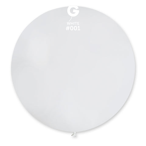 Globo 31" G30 Blanco "White 001" 1ud